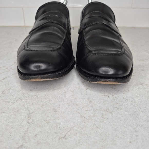 Allen Edmonds Lake Forest Loafers Shoes Black Leather‎ Hand Crafted in USA  12 D main image 13